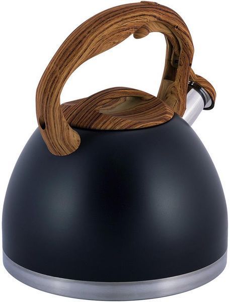 Чайник Kamille Whistling Kettle Black 2.7л з нержавіючої сталі зі свистком (арт. 32323899) фото