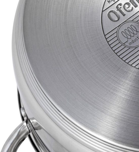 Каструля Ofenbach Casserole з нержавіючої сталі 6л зі скляною кришкою (арт. 32329256) фото