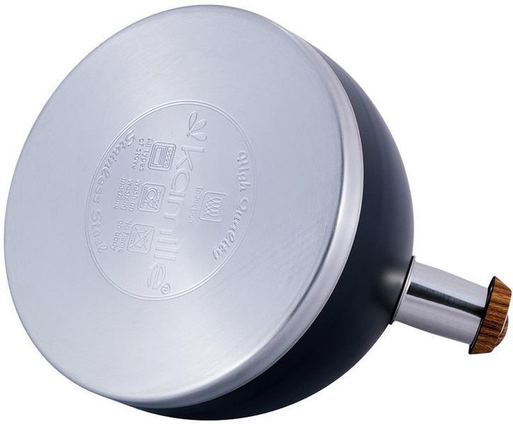 Чайник Kamille Whistling Kettle Black 2.7л з нержавіючої сталі зі свистком (арт. 32323899) фото