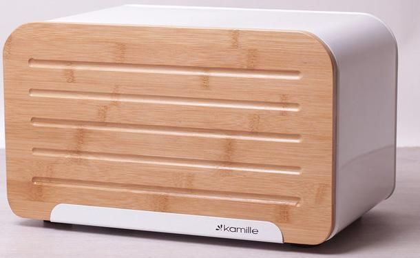Хлібниця Kamille Breadbasket Steel&Bamboo 35х20см з нержавіючої сталі (арт. 32314478) фото - "RestoMarket" Хлібниця Kamille Breadbasket Steel&Bamboo 35х20см з нержавіючої сталі (арт. 32314478) фото