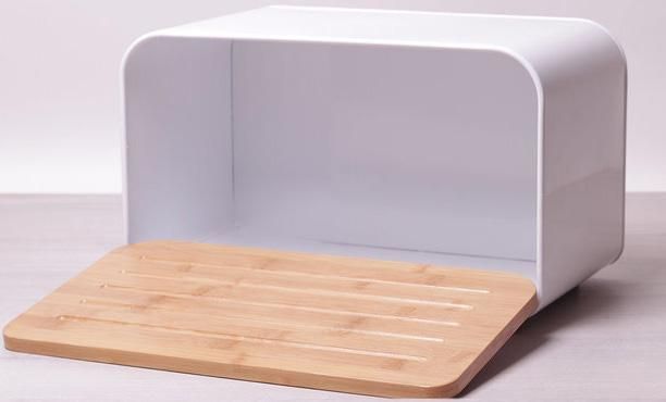 Хлібниця Kamille Breadbasket Steel&Bamboo 35х20см з нержавіючої сталі (арт. 32314478) фото - "RestoMarket" Хлібниця Kamille Breadbasket Steel&Bamboo 35х20см з нержавіючої сталі (арт. 32314478) фото