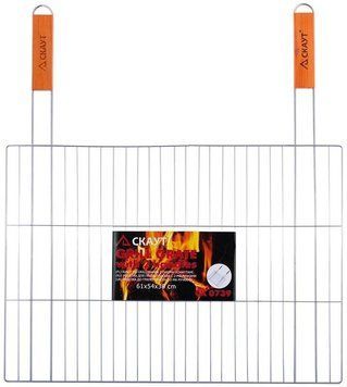 Решітка для барбекю Kamille "Скаут" 54х38см з двома ручками (арт. 32320946) фото