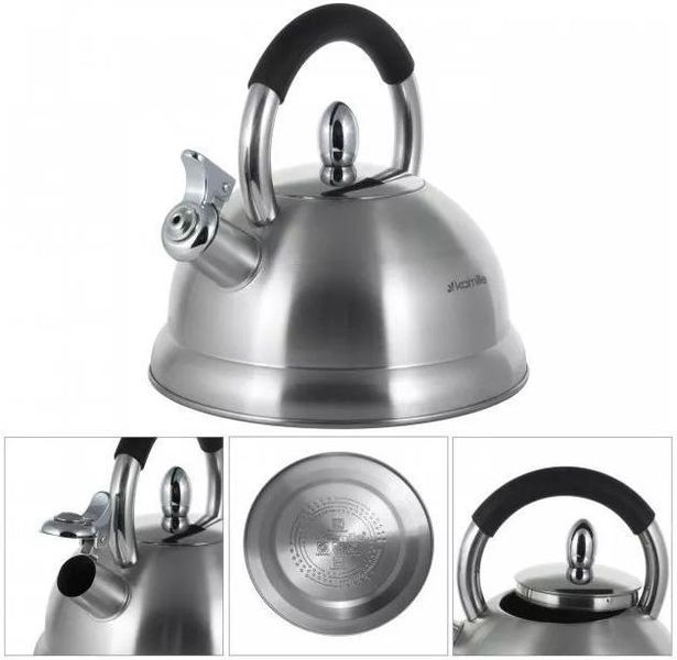 Чайник Kamille Whistling Kettle 2.7л з нержавіючої сталі зі свистком (арт. 32329219) фото