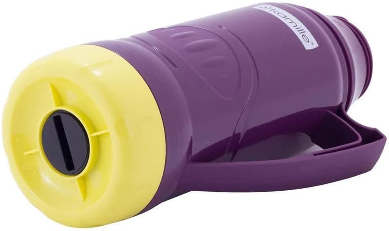 Термос Kamille Glass Violet 1800мл дзеркальна колба і 2 чашки (арт. 32320481) фото