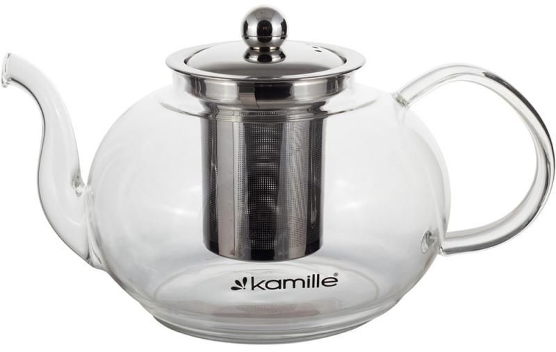 Чайник скляний заварювальний Kamille 800мл зі знімним ситечком (0783m) (арт. 32326873) фото