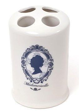 Підставка Mademoiselle &Oslash;8.7х13.4см для зубних щіток, фарфор (арт. 3239656) фото