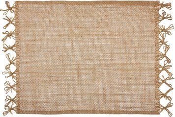 Набір 6 льняних підтарельників "Natural Brown" 30х45см, прямокутні (арт. 32330128) фото