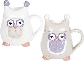 Кружка "Owl Family" 400мл з керамічною кришкою (арт. 32319725) фото