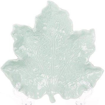 Тарілка-блюдо Feuille "Кленовий лист" 20см, керамічна м'ятна (арт. 32317800) фото