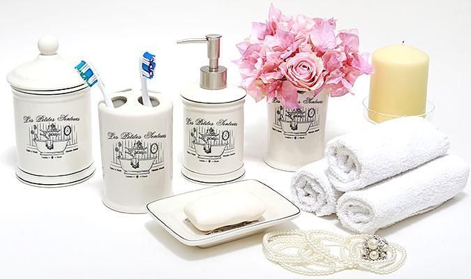 Ємність LE BAIN Silver Ø10.5х18.5см для засобів гігієни, фарфор (арт. 3239660) фото - "RestoMarket" Ємність LE BAIN Silver Ø10.5х18.5см для засобів гігієни, фарфор (арт. 3239660) фото