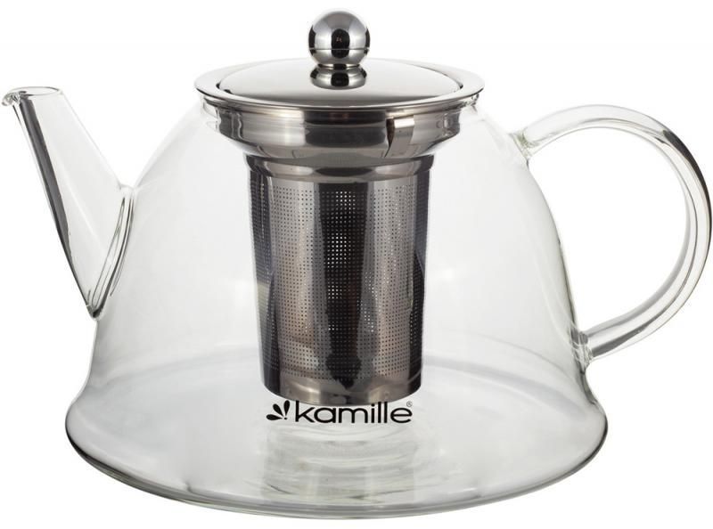 Чайник скляний заварювальний Kamille 1500мл зі знімним ситечком (0784l) (арт. 32326875) фото