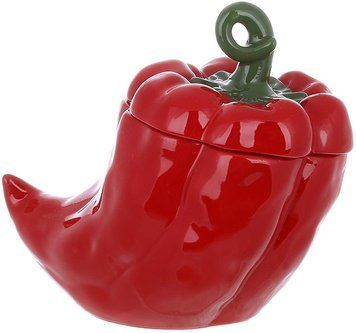 Банка керамічна "Pepper" 600мл, для сипучих продуктів, Червоний перець (арт. 32327666) фото