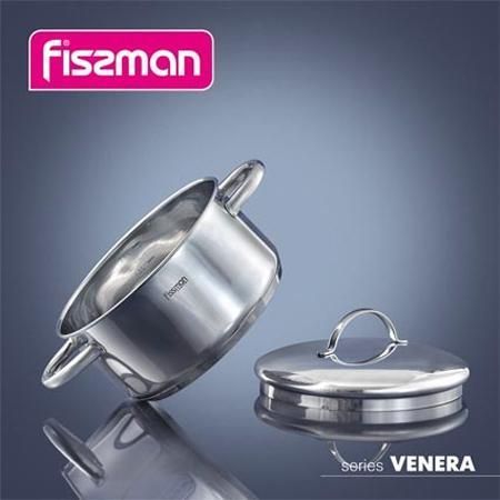 Каструля Fissman Venera 5,4л індукційна зі сталевою кришкою (арт. 3238552) фото