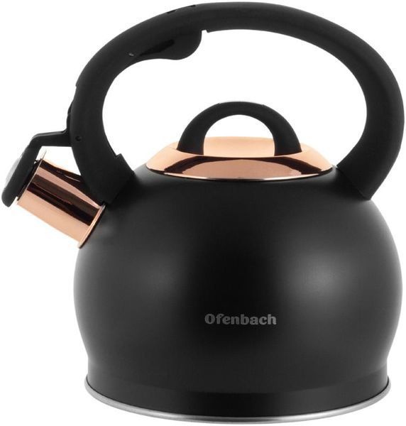 Чайник Ofenbach Rose 2л нержавіюча сталь, зі свистком (арт. 32329298) фото