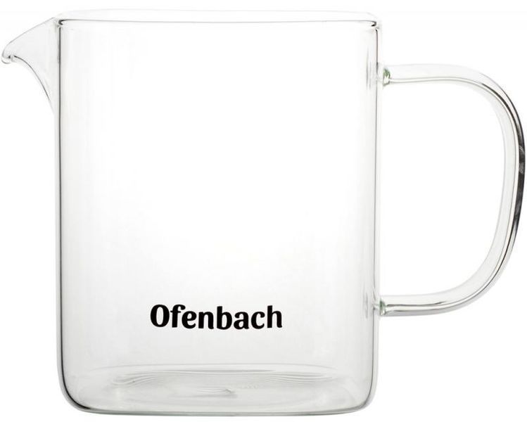 Чайник скляний заварювальний Ofenbach 1000мл зі знімним ситечком (0611m) (арт. 32326881) фото