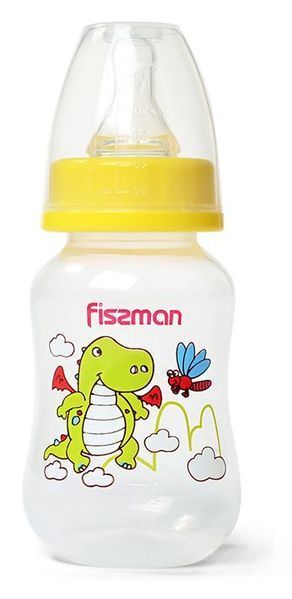 Пляшка дитяча для годування Fissman Babies "Дракоша" 125мл, жовта (арт. 32316918) фото - "RestoMarket" Пляшка дитяча для годування Fissman Babies "Дракоша" 125мл, жовта (арт. 32316918) фото