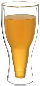 Стакан &laquo;Beer Bottle&raquo; 350мл з подвійними стінками, скляна термокружка (арт. 32323271) фото