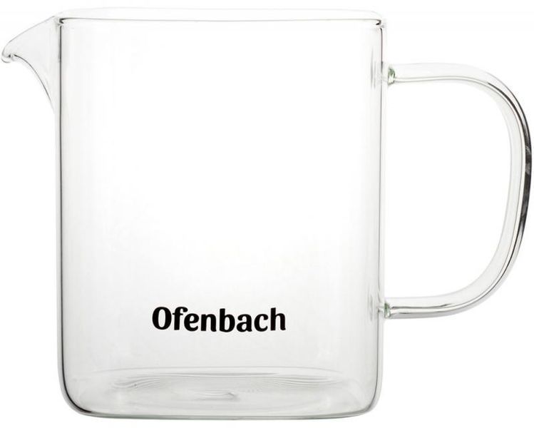 Чайник скляний заварювальний Ofenbach 1000мл зі знімним ситечком (0612m) (арт. 32326883) фото