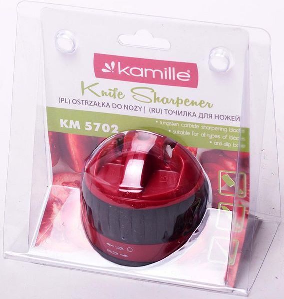 Точило для ножів Kamille 6х6х6.5см кругле (арт. 32317540) фото
