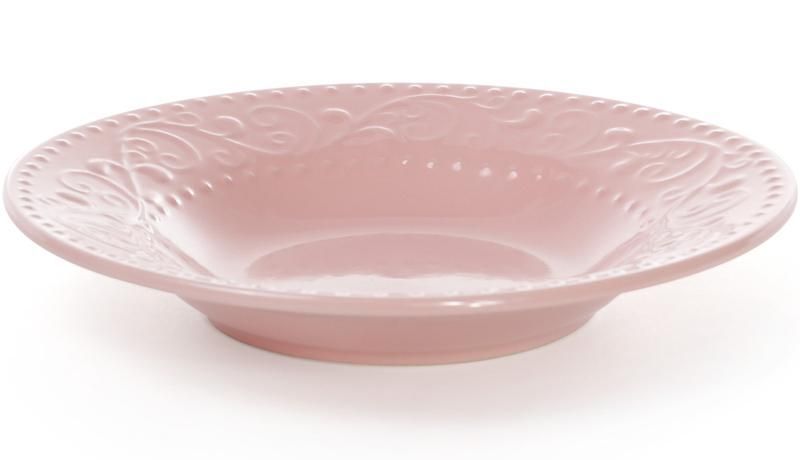 Набір 6 супових тарілок Leeds Ceramics &Oslash;23см, кам'яна кераміка (рожеві) (арт. 32311750) фото
