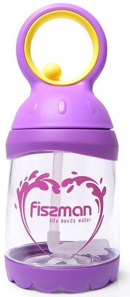 Пляшка дитяча Fissman Candy 260мл з трубочкою, пластик (арт. 32324688) фото