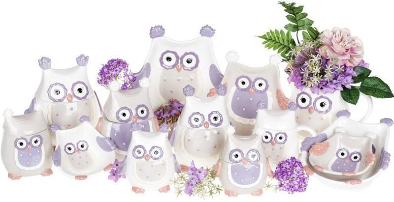 Набір 4 піали "Owl Family" 400мл кераміка (арт. 32319719) фото