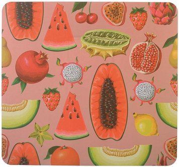 Набір 12 сервірувальних серветок 28x30см підтарільники Fruits, поліпропілен (арт. 32327280) фото