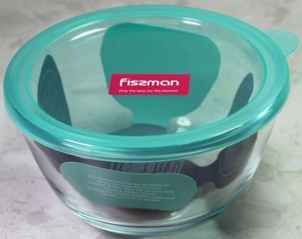 Миска Fisman Palenque скляна 800мл з кришкою, &Oslash;15х8см (арт. 32315690) фото