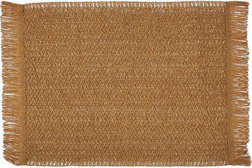 Набір 6 льняних підтарельників "Rustic Brown" 30х45см, прямокутні (арт. 32330137) фото