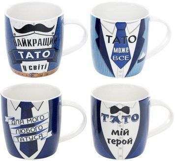 Кружка порцеляновий "Тато може все" 360мл (арт. 32320467) фото