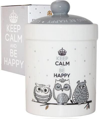 Банка керамічна Be Happy "Совушки&raquo; 700мл (арт. 32321602) фото