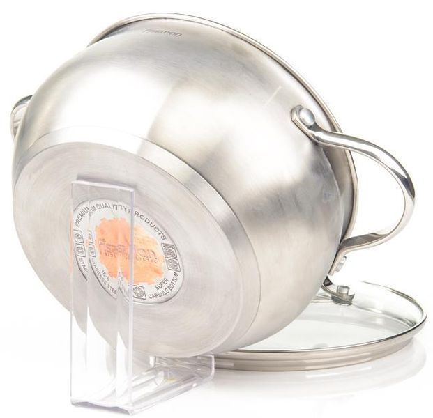 Каструля Fissman Martinez 5.9л пузата з нержавіючої сталі (арт. 32311317) фото