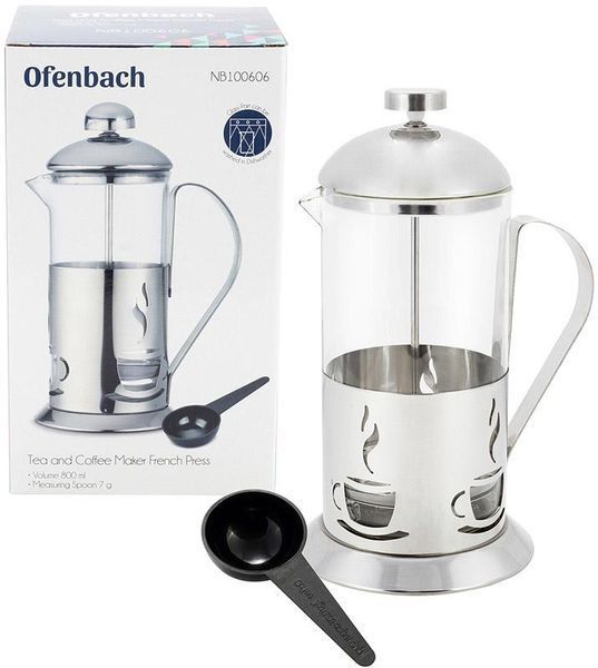 Френч-прес Ofenbach Tea Time 800мл з мірною ложкою (арт. 32324020) фото