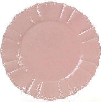 Набір 6 обідніх тарілок Leeds Ceramics SUN &Oslash;26см, кам'яна кераміка (рожеві) (арт. 32311759) фото