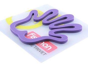 Підставка під гаряче Fissman Lilac Hand 16x17см силіконова (арт. 32324628) фото