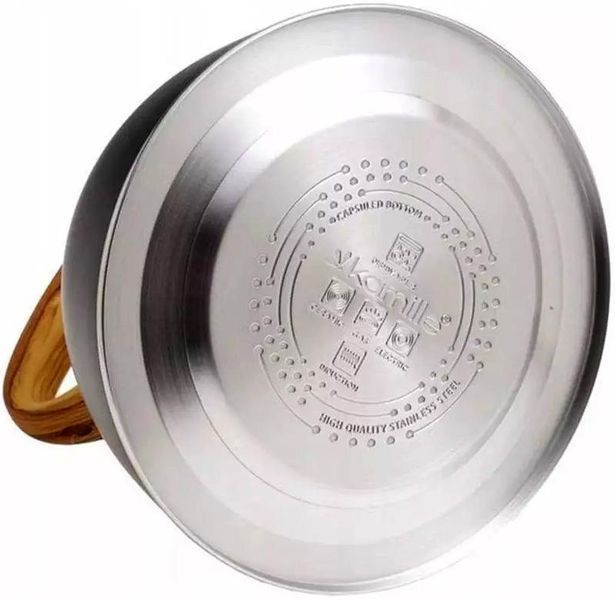 Чайник Kamille Whistling Kettle Black 3л з нержавіючої сталі зі свистком (чорний) (арт. 32329193) фото