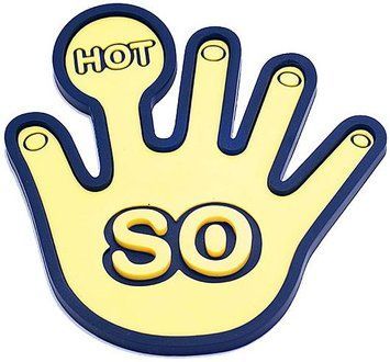 Підставка під гаряче Fissman Yellow Hand 17x15см силіконова (арт. 32324629) фото