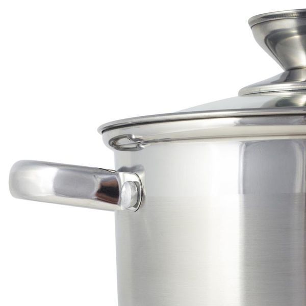 Набір 4 каструлі Ofenbach Casserole із нержавіючої сталі (1.1л, 1.7л, 2.4л, 3.4л) зі скляними кришками (арт. 32329257) фото