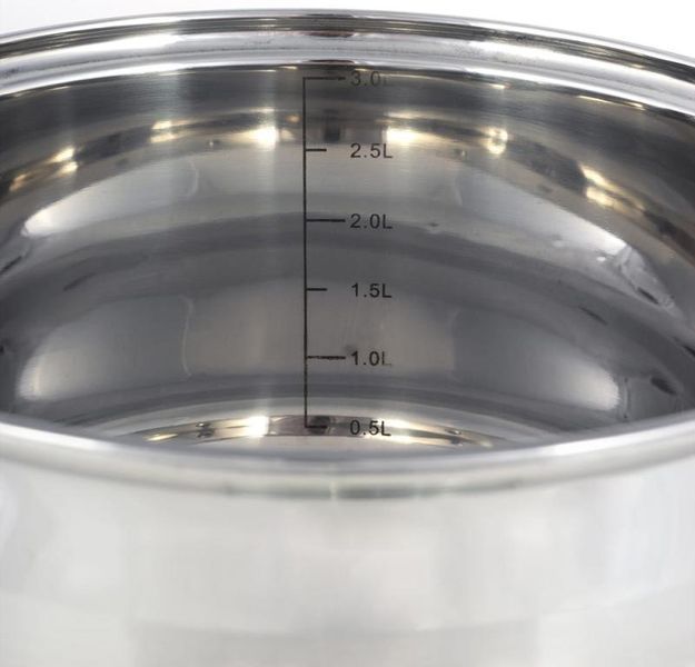 Набір 4 каструлі Ofenbach Casserole із нержавіючої сталі (1.1л, 1.7л, 2.4л, 3.4л) зі скляними кришками (арт. 32329257) фото