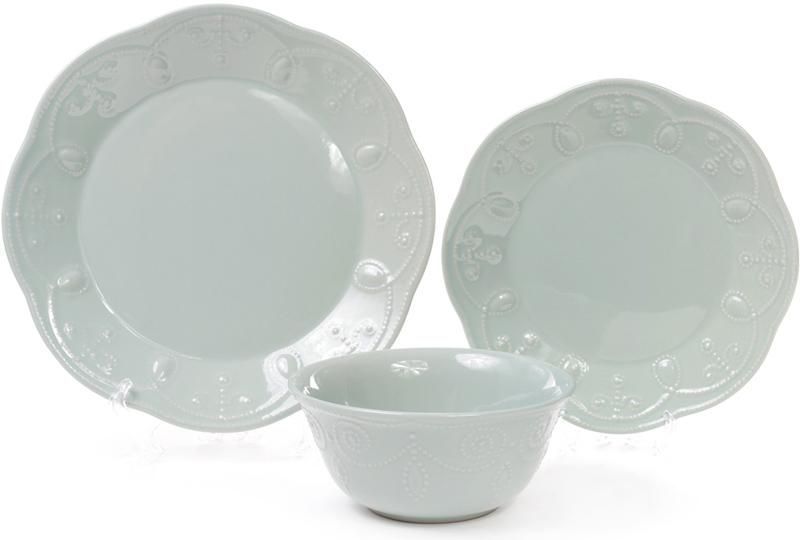 Набір 6 обідніх тарілок Leeds Ceramics &Oslash;28.5см, кам'яна кераміка (м'ятні) (арт. 32311764) фото