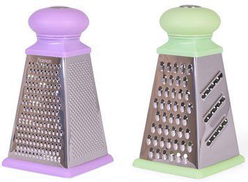Терка 4-х гранна Fissman Meotida Pyramida 21см з пластиковою ручкою (арт. 32323595) фото