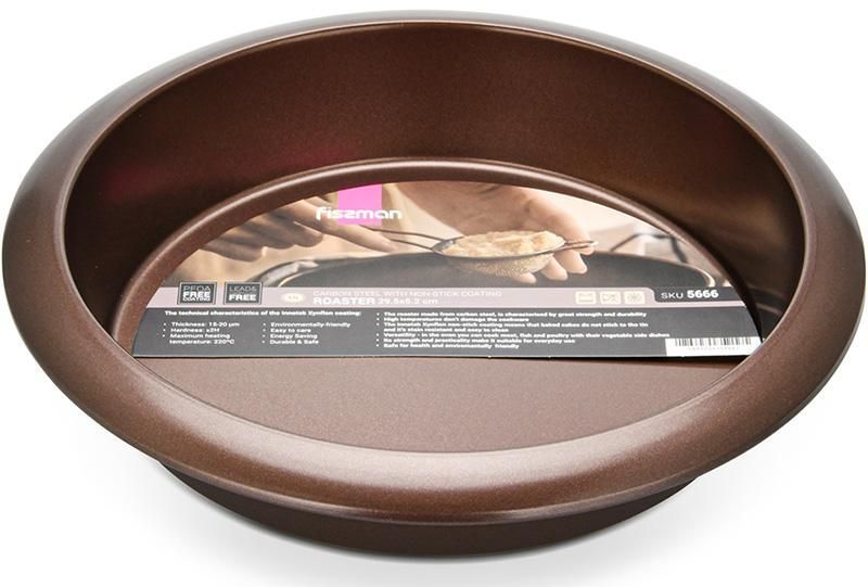 Форма для випічки Fissman Chocolate &Oslash;29.5х5см кругла з антипригарним покриттям (арт. 32324407) фото