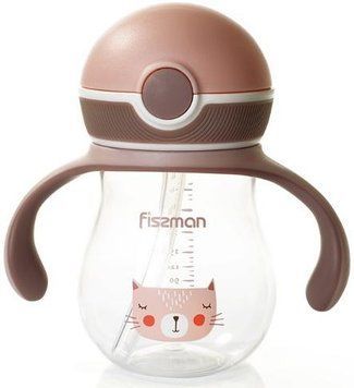 Пляшка дитяча Fissman Babies "Мурка" 260мл з ручками (арт. 32317268) фото