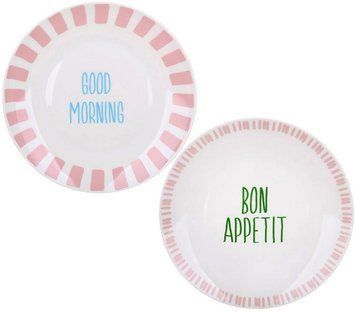 Набір 4 порцелянові тарілки "Italia Good Morning" &Oslash;20.5см, кольорові (арт. 32329487) фото