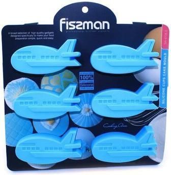 Форма для випічки Fissman Блакитний Літачок силіконова 22х20см, 6 осередків (арт. 32315795) фото