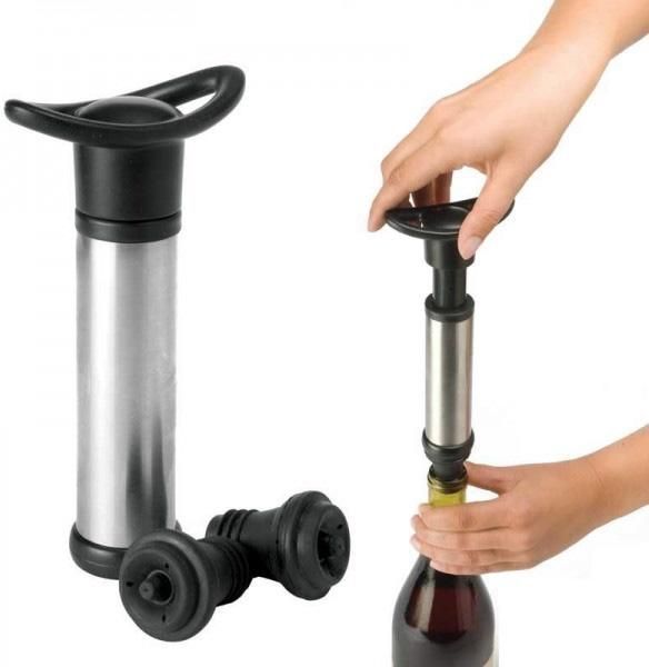 Помпа для вина Vacuum Wine Saver з пробкою, вакуумний насос для закупорювання пляшки (арт. 32330269) фото