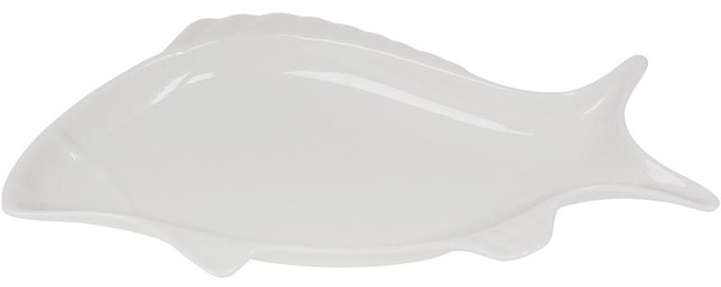 Блюдо порцелянове "White Fish" 36см, біле (арт. 32324285) фото