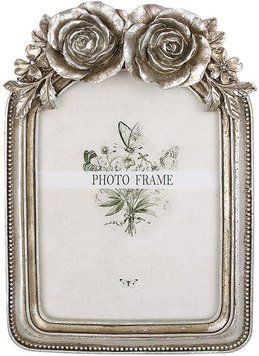Фоторамка "Троянди Рельєф" 16.5х24см, для фото 13х18см, срібляста (арт. 32330791) фото