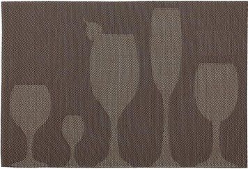 Набір 12 сервірувальних килимків Doily Сocktail 30х45см, плейсмат (подтарельники), сливовий (арт. 32327786) фото