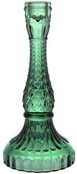 Свічник скляний "Crystal Glass" 22см, зелений (арт. 32329000) фото
